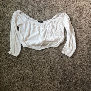 Off the shoulder crop top